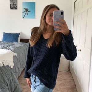 Blue Eddie Bauer sweater